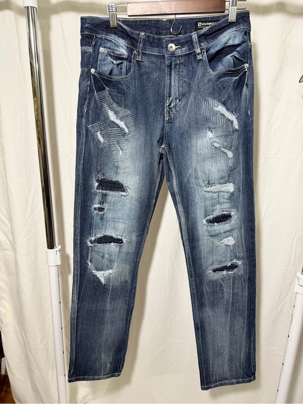 Southpole Distressed Men's Denim Jeans skinny 30x32